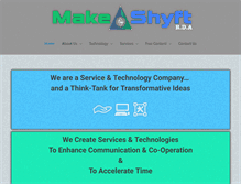 Tablet Screenshot of makeshyft.com